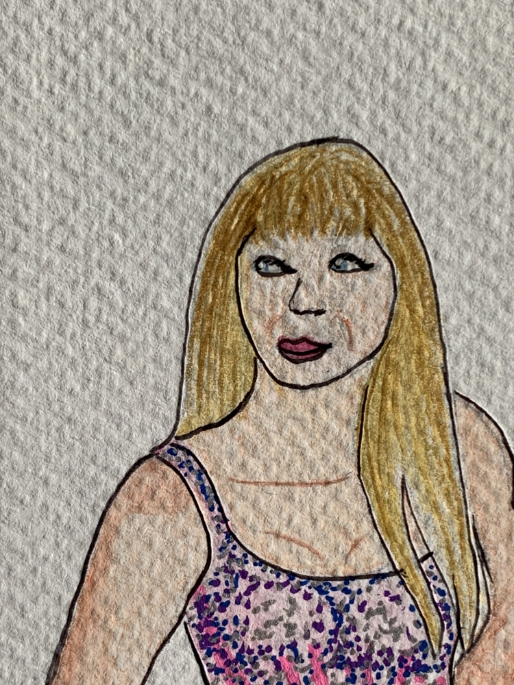 Lover - Taylor Swift Original Watercolour Pencil Drawing