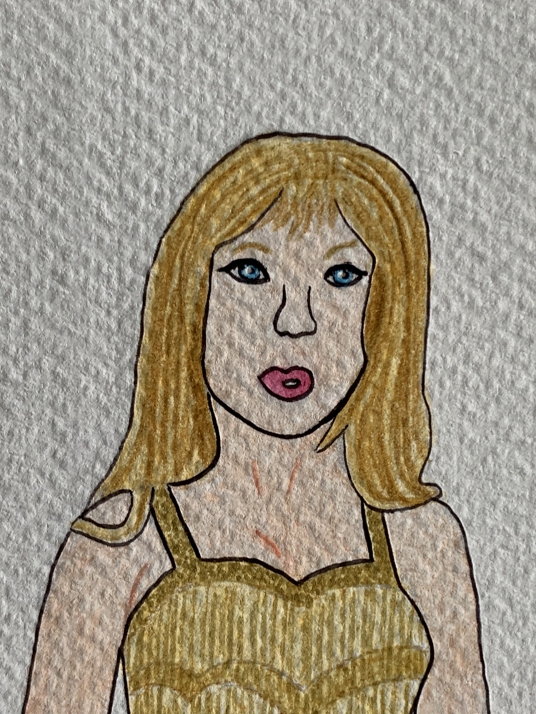 Fearless - Taylor Swift Original Watercolour Pencil Drawing