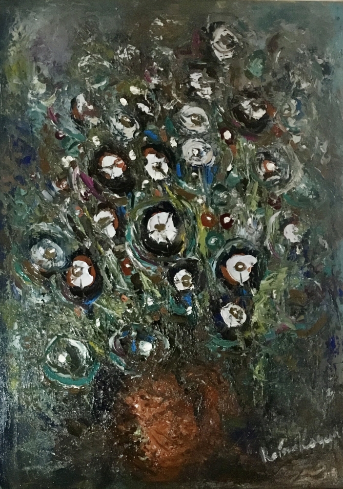 Floral fantasy oil painting 