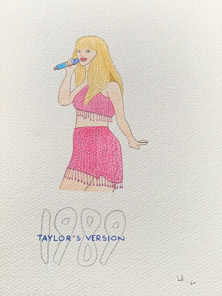 1989 - Taylor Swift Original Watercolour Pencil Drawing