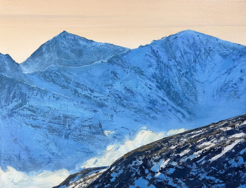 Winter Blues - Snowdon & Garnedd Ugain