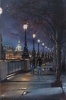 Late night London, Queens Walk Embankment