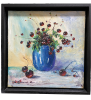 Cherries in Blue Vase