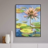 Lily pond landscape. Water Lilies pad.