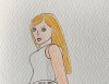 TTPD - Taylor Swift Original Watercolour Pencil Drawing