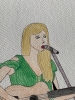 Taylor Swift Original Watercolour Pencil Drawing