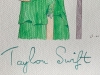 Taylor Swift Original Watercolour Pencil Drawing