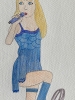 Midnights - Taylor Swift Original Watercolour Pencil Drawing