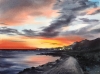 Sea coast of Cyprus Sunset