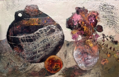 Peach And Vases