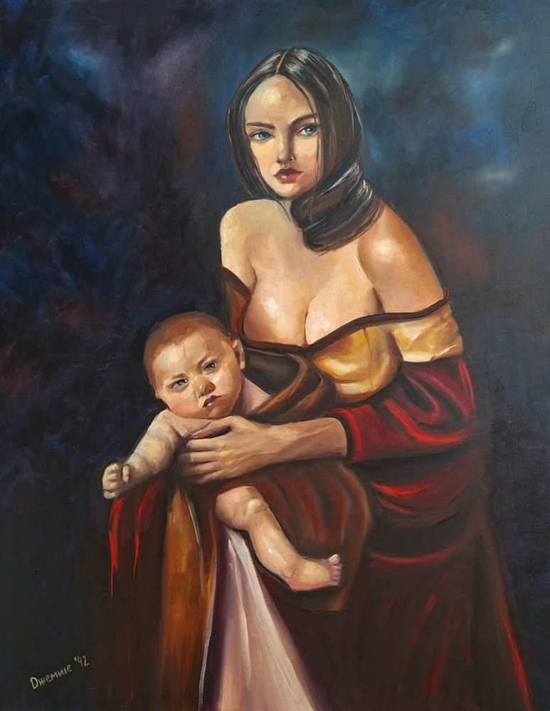 Hera: A Glimpse into Maternal Majesty Painting