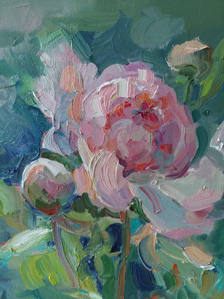 Light pink peonies