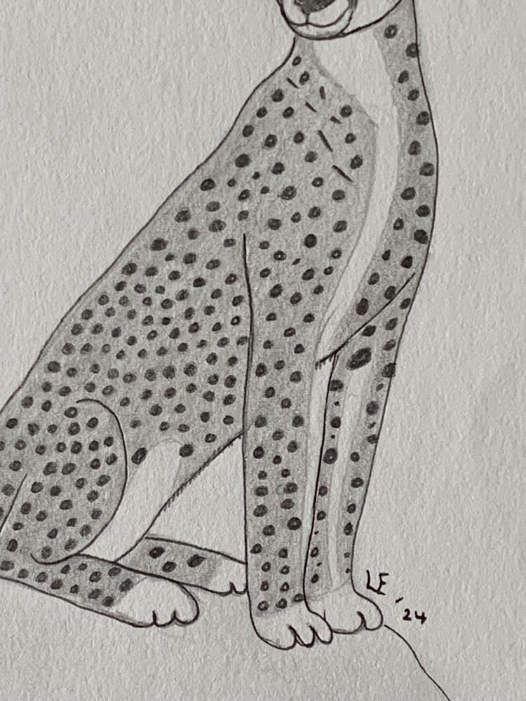 Cheetah - Original Pencil Drawing