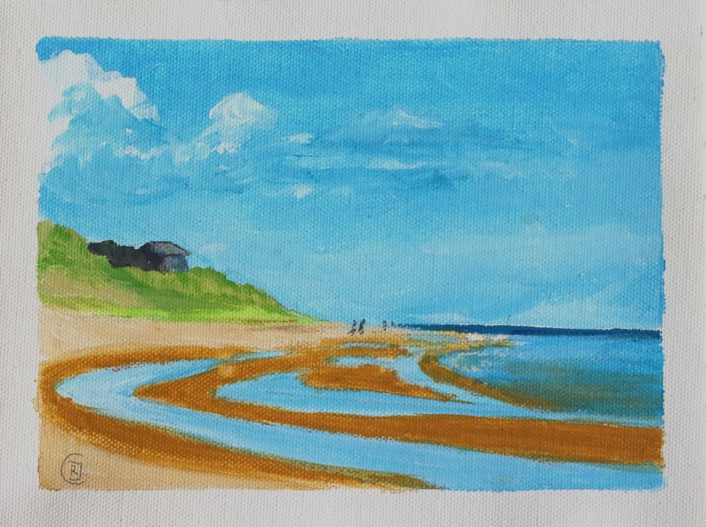 Embleton Beach 1, tiny canvas