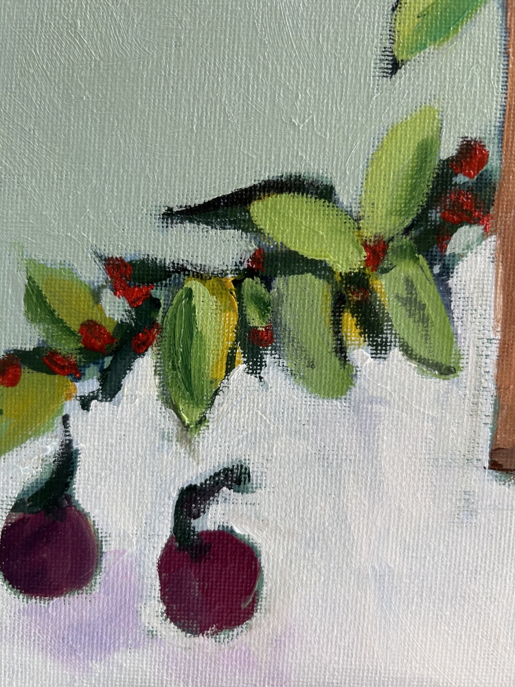 Anemones And Cherries 