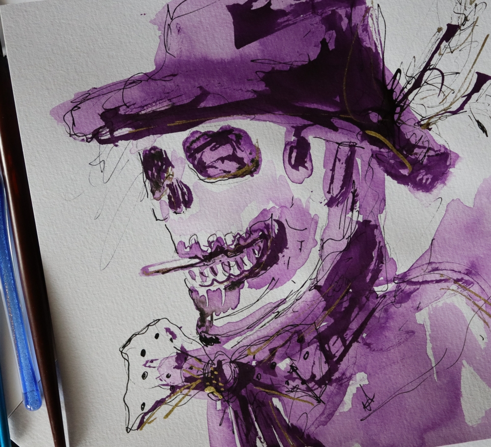 Purple skull 1