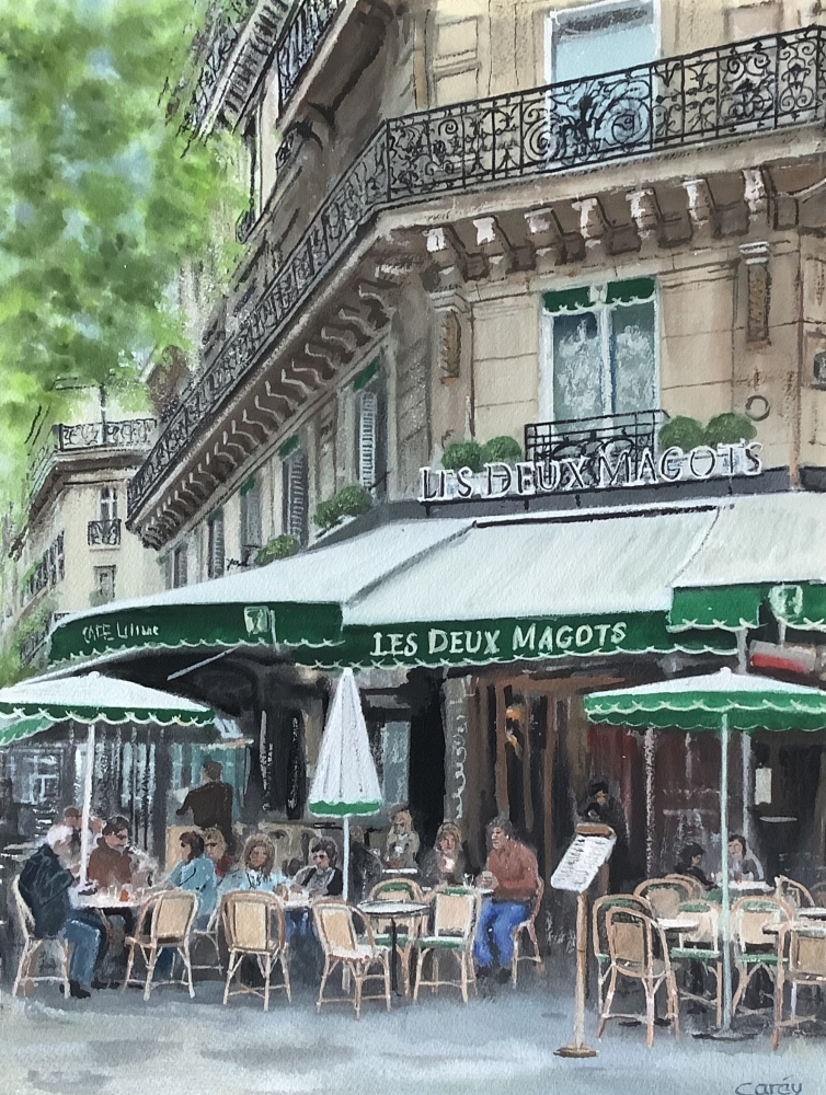 Paris morning at Les Deux Magots