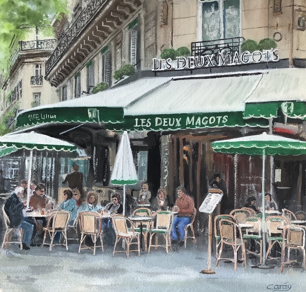 Paris morning at Les Deux Magots