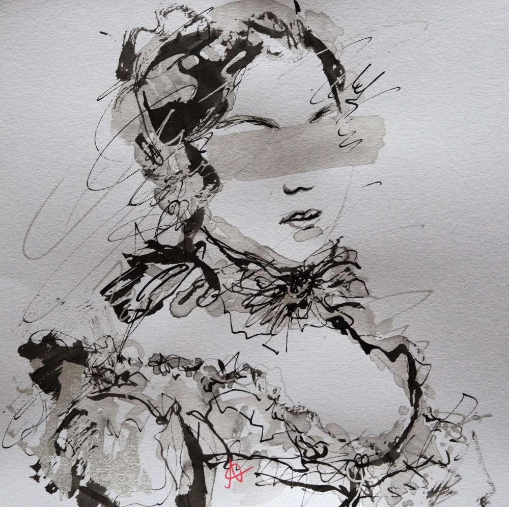 Ink Drawing Portarit Series 19