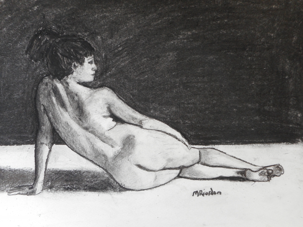 Drawing of Seated Nude No. 6