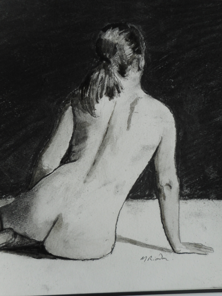 Drawing of Seated Nude No. 2