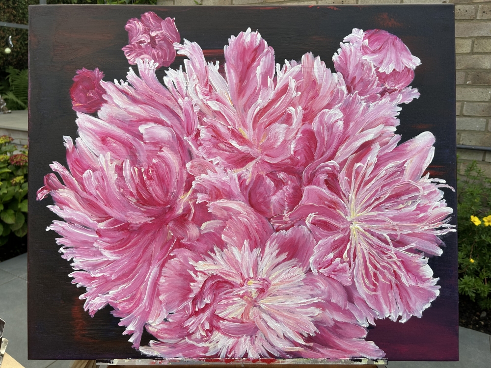 Pink Peonies by Elena Ciobanica