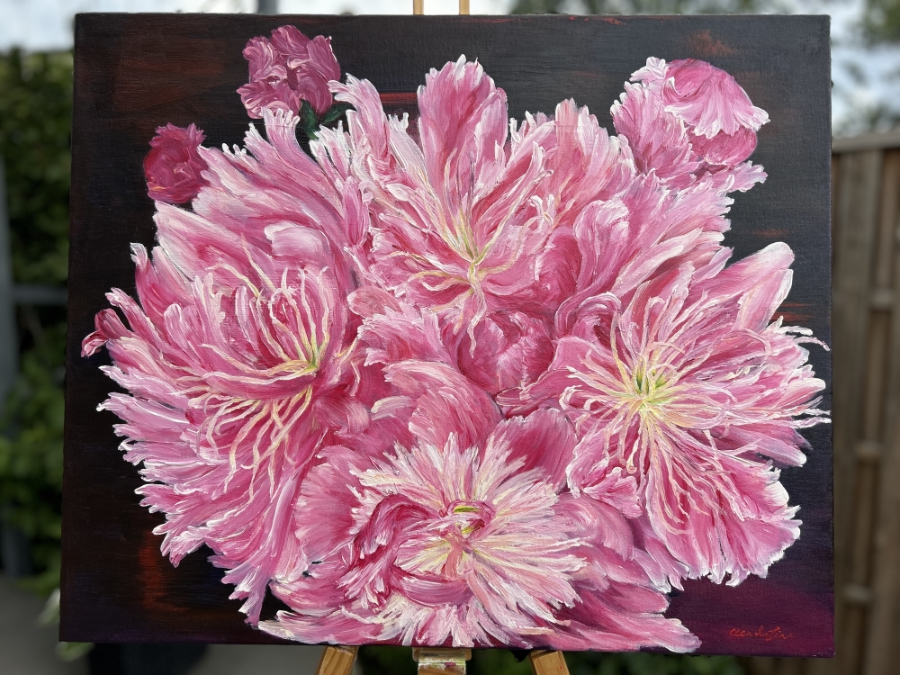 Pink Peonies by Elena Ciobanica