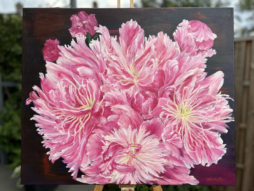 Pink Peonies by Elena Ciobanica