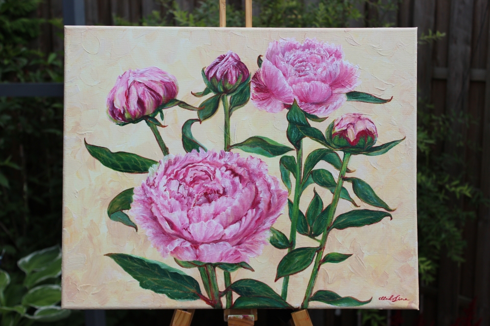 Five Peonies by Elena Ciobanica