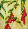 Botanical Series No3, Oil and mixed media painting