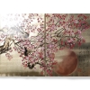 Japanese sakura J337 - gold diptych