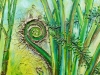 Botanical Series No2, Oil and mixed media painting