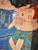 \"The Kiss in blue\" (A free copy ) Gustav Klimt