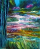 Monet Japanese Garden in Giverny diptych