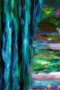 Monet Japanese Garden in Giverny diptych