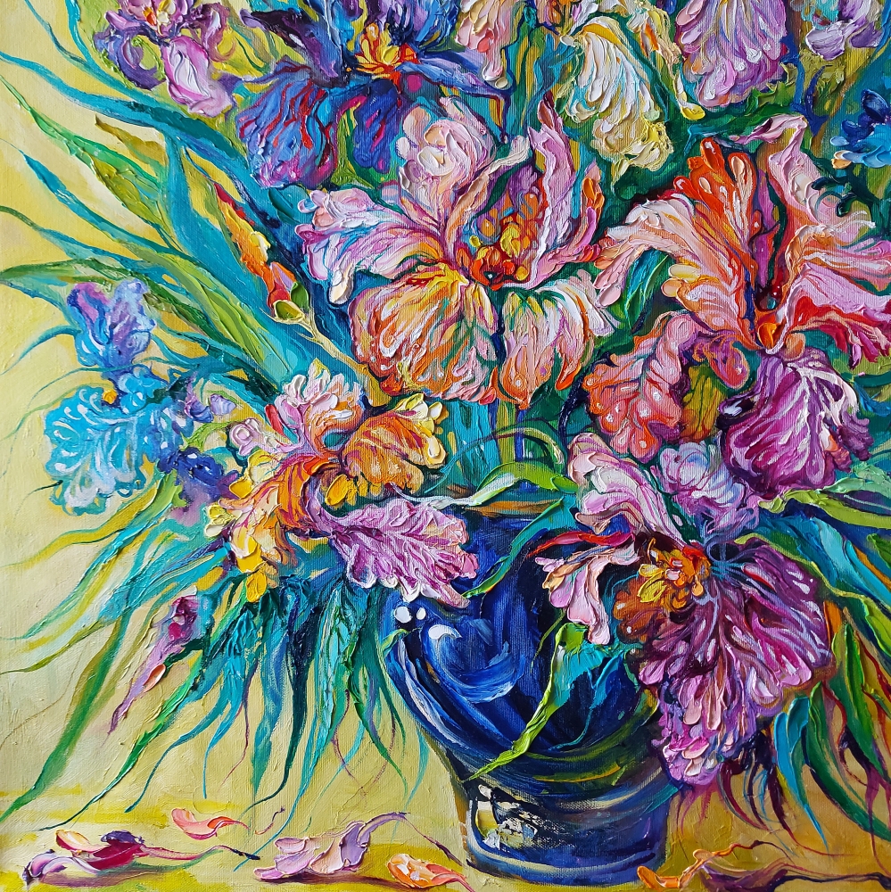 Iris flower bouquet