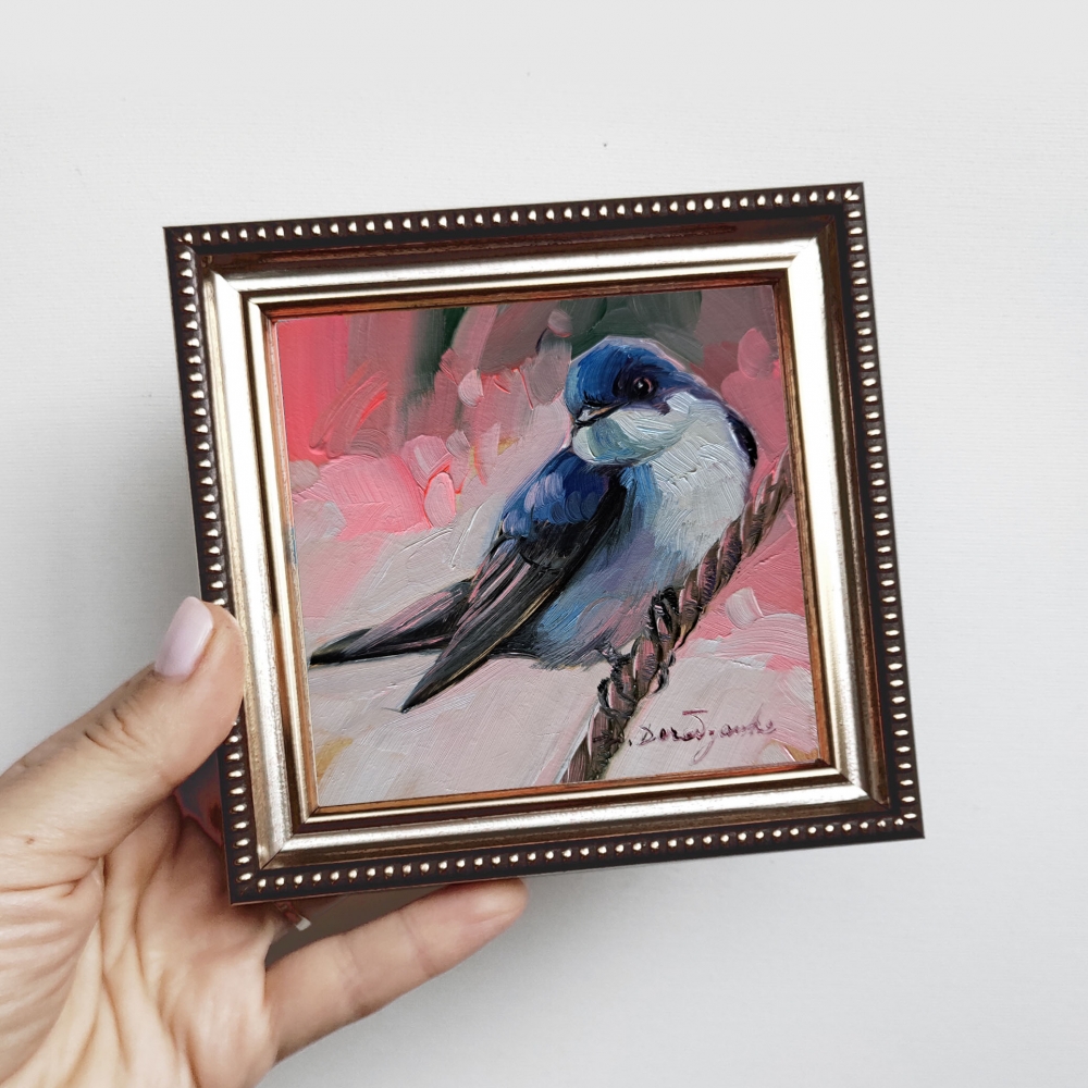 ORIGINAL painting Swallow