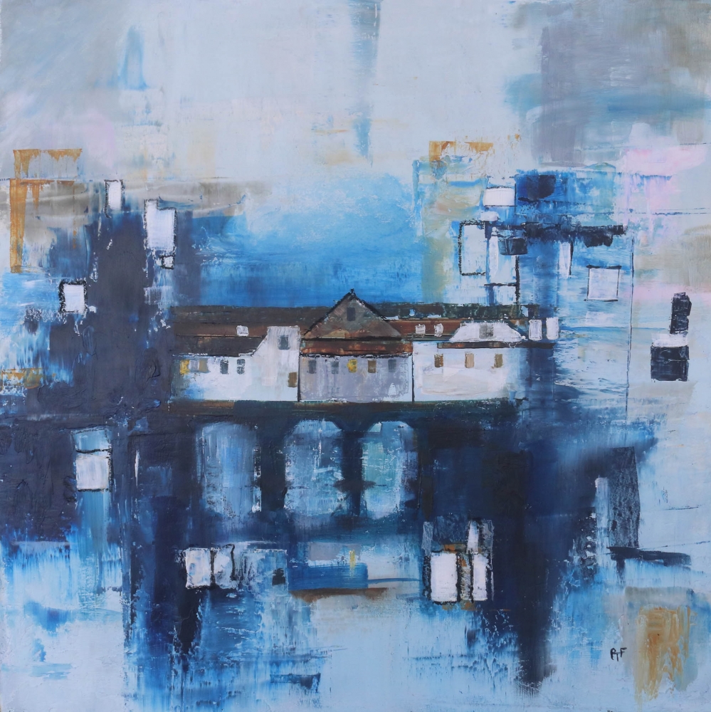 'Poultney Bridge, Bath, abstract'.