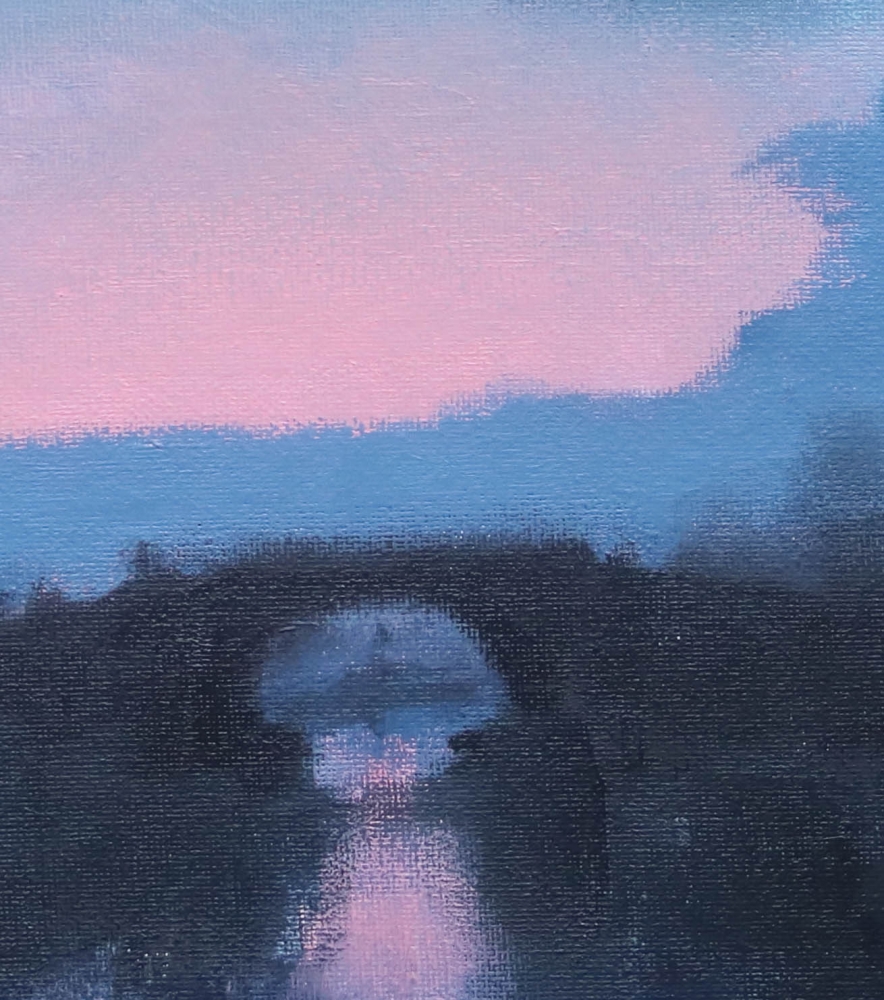 'The Wiltshire and Berks canal at Chaddington, first light'.