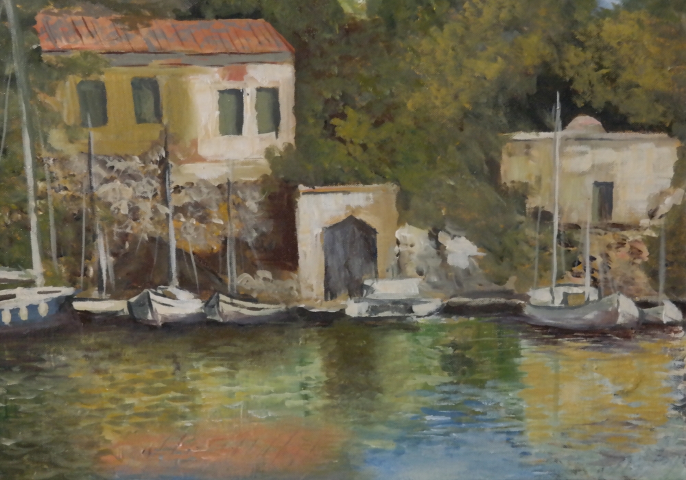 Greece cottages with boats