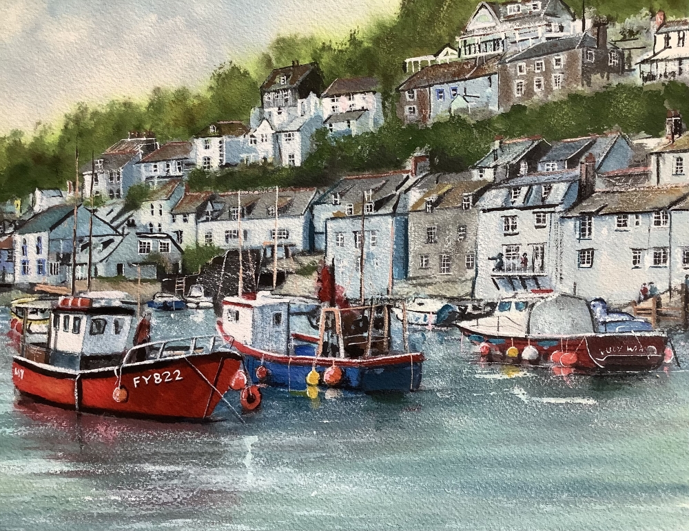 The harbour at Polperro, Cornwall