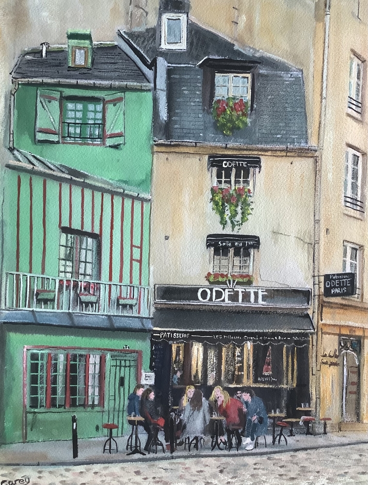 The old Odette cafe, Paris