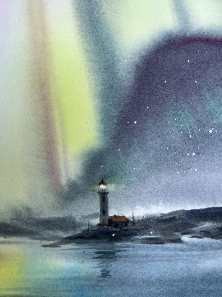 Lighthouse at night