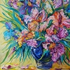 Iris flower bouquet