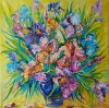 Iris flower bouquet