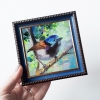 Fairywren art bird oil painting