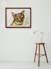 Abyssinean cat painting 