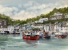 The harbour at Polperro, Cornwall