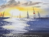 Yachts at sunset #4