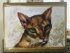 Abyssinean cat painting 